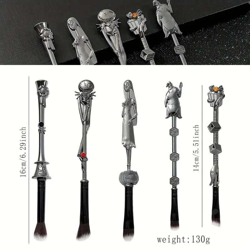 5 Set of The Nightmare Before Christmas Makeup Brush _2