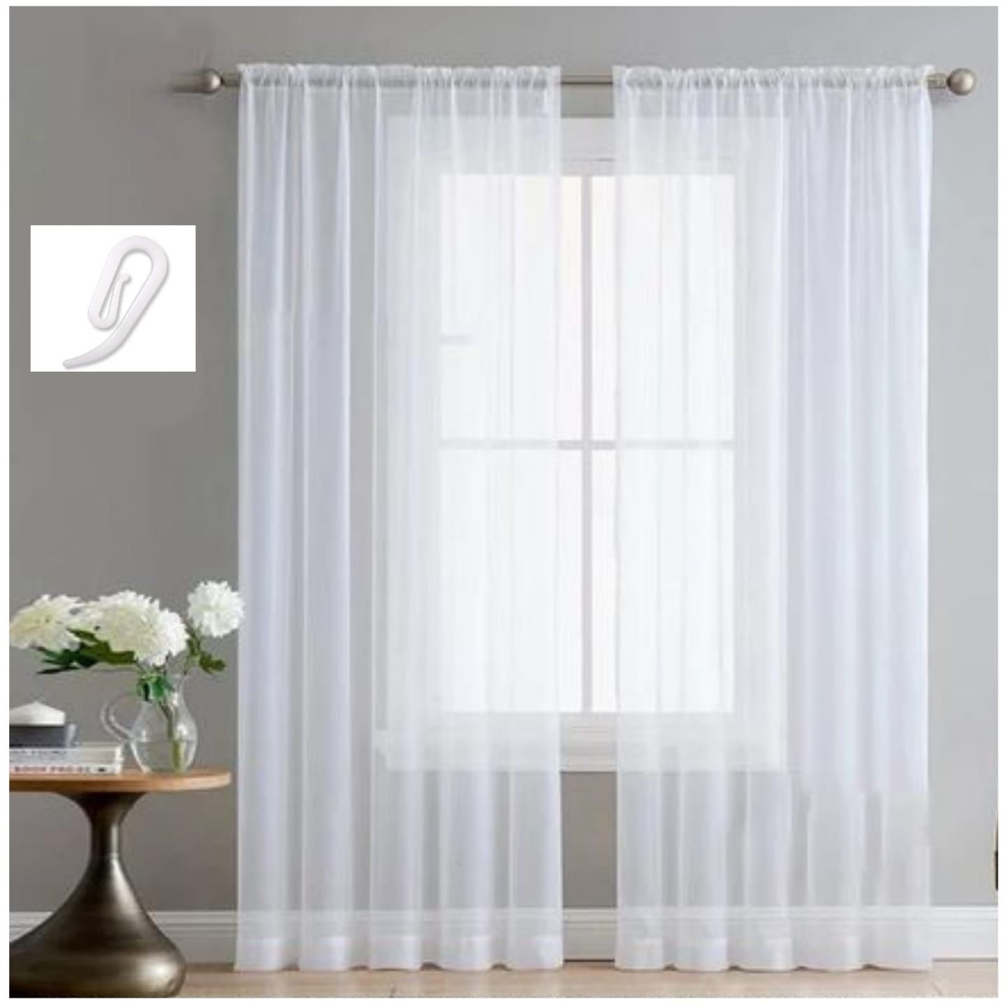 Taped Unlined Curtain_0