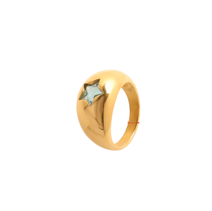 Chunky star ring _2