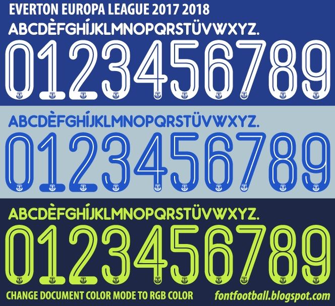 Font Vector Everton Europa League 2017 2018 kit_0