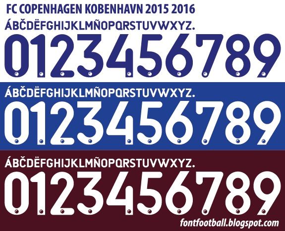 Font Vector FC Copenhagen Kobenhavn 2015 2016 kit_0