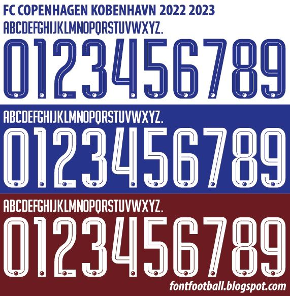 Font Vector FC Copenhagen Kobenhavn 2022 2023 kit_0
