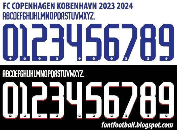 Font Vector FC Copenhagen Kobenhavn 2023 2024 kit_0