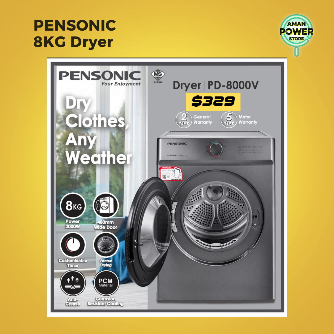 PENSONIC 8KG DRYER_0