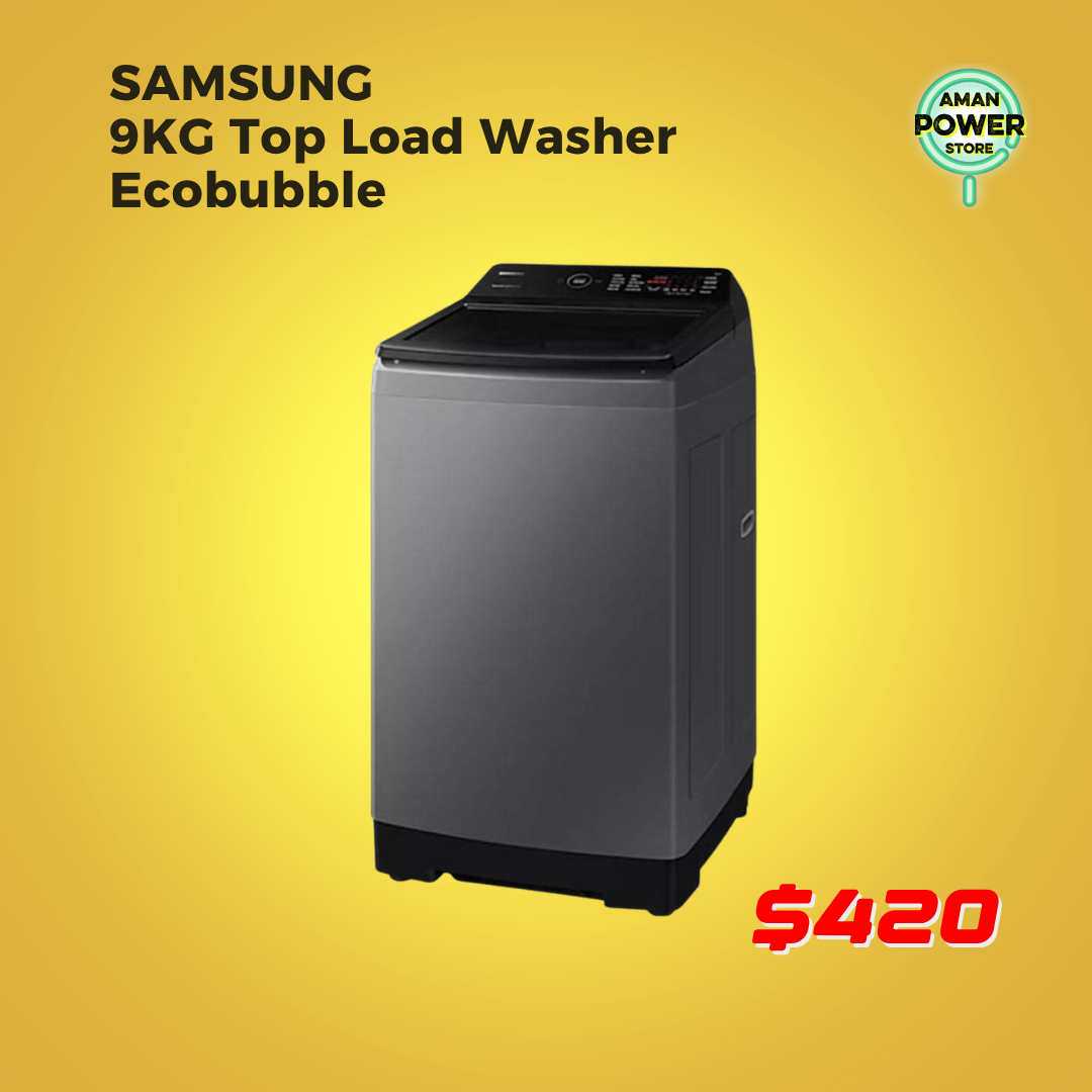 SAMSUNG 9KG TOP LOAD WASHER ECOBUBBLE_0