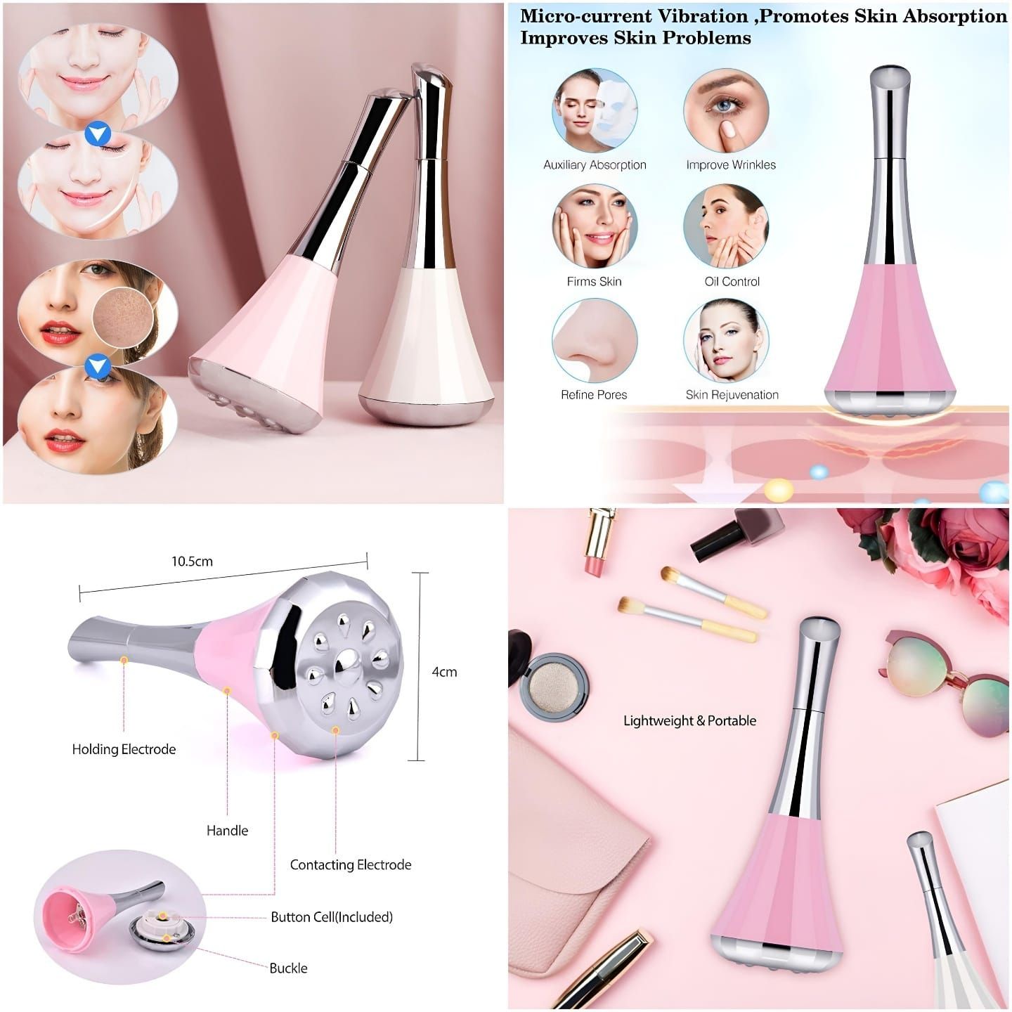 Magnetic Micro Vibration Face Massager_0