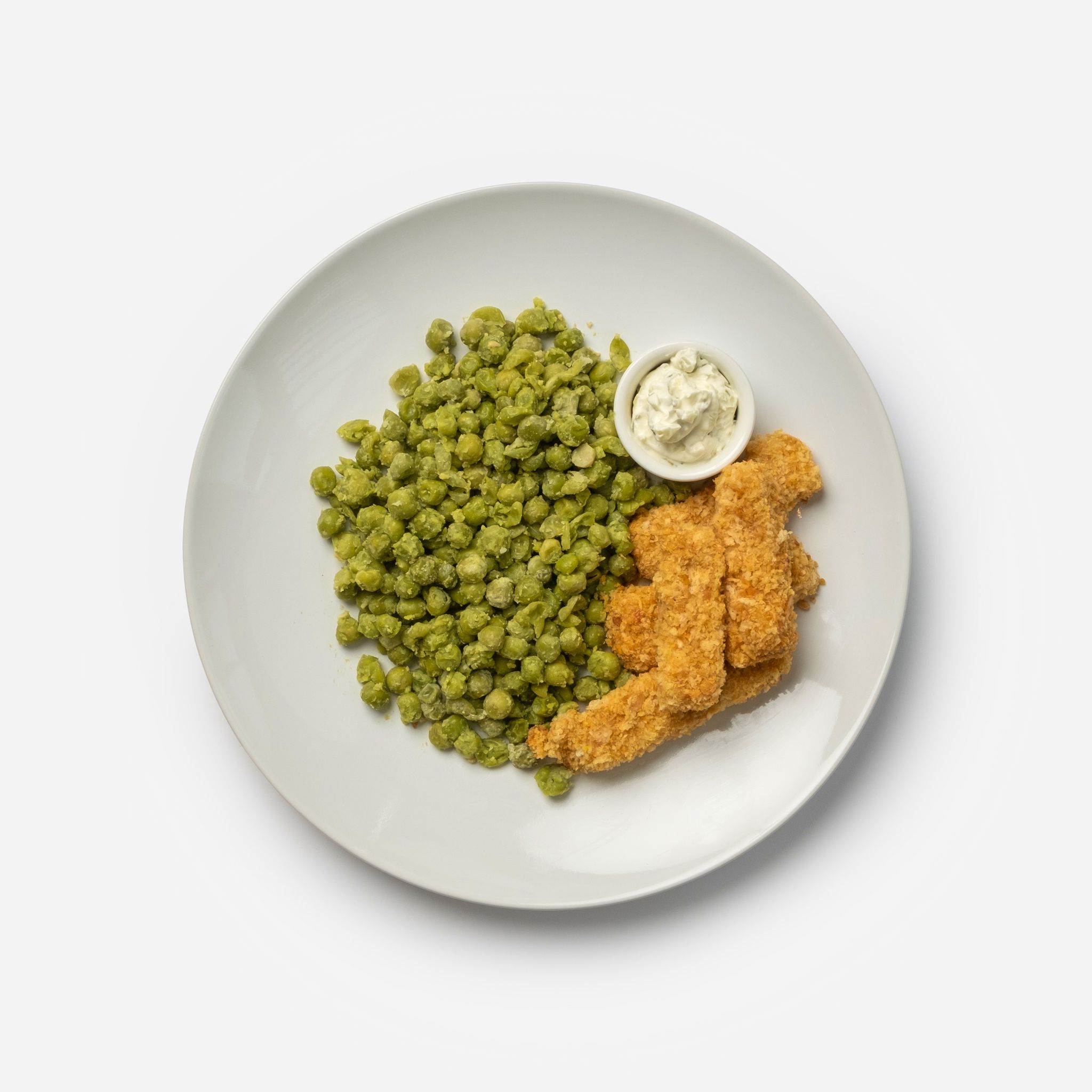 Roots Fish Fingers with Tartar Sauce & Boiled Green Peas 300g_0