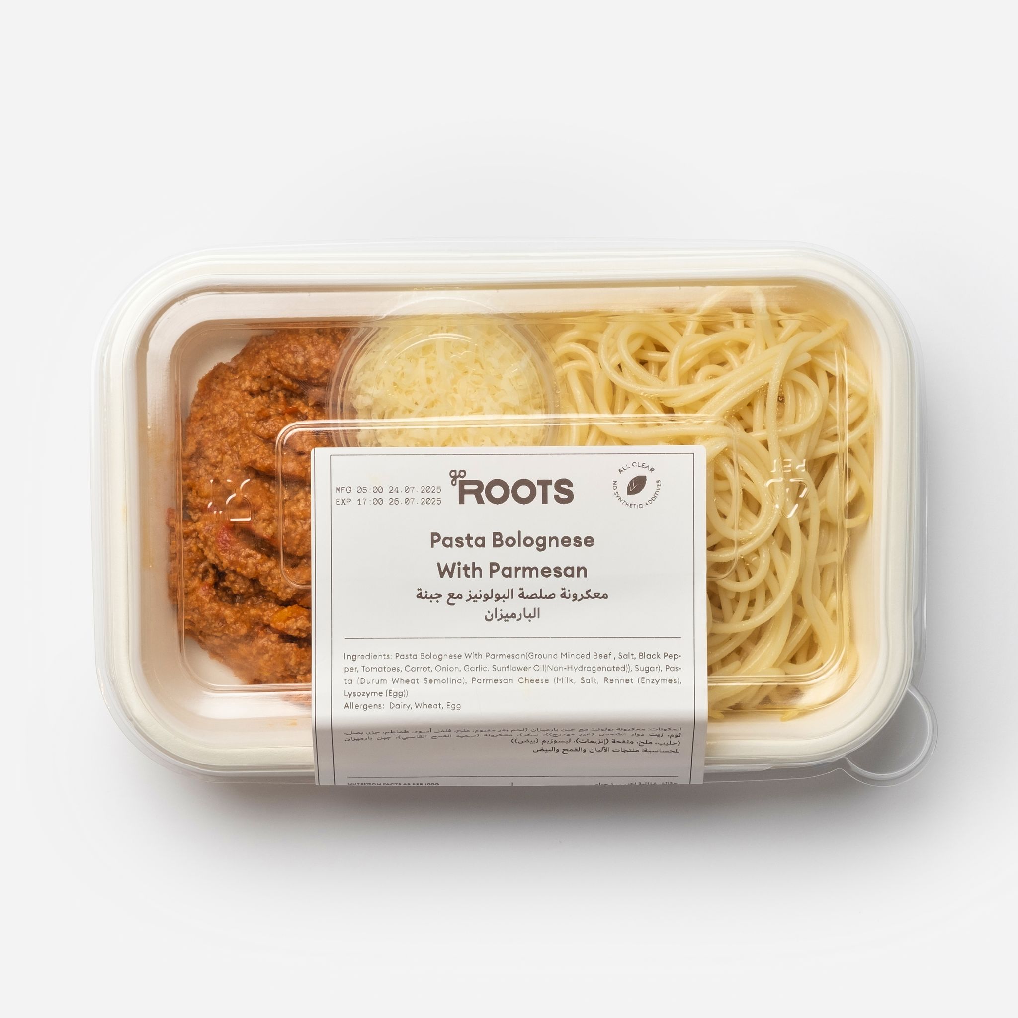 Roots Pasta Bolognese with Parmesan 300g_1