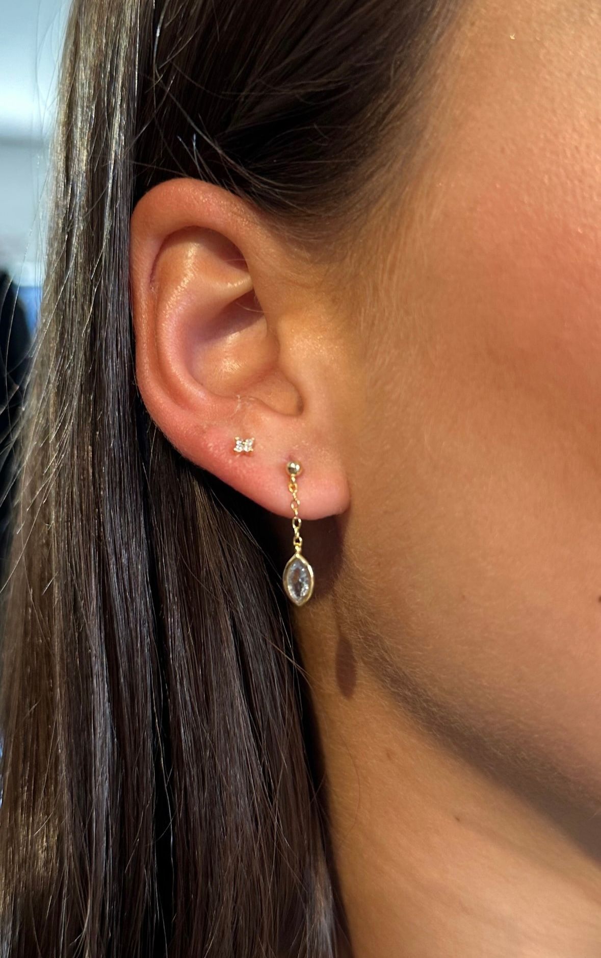 Golden blue water drop_1