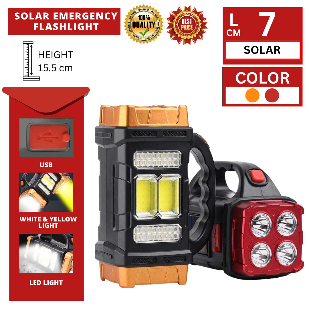 SOLAR EMERGENCY FLASHLIGHT (LAMPU SOLAR)_0