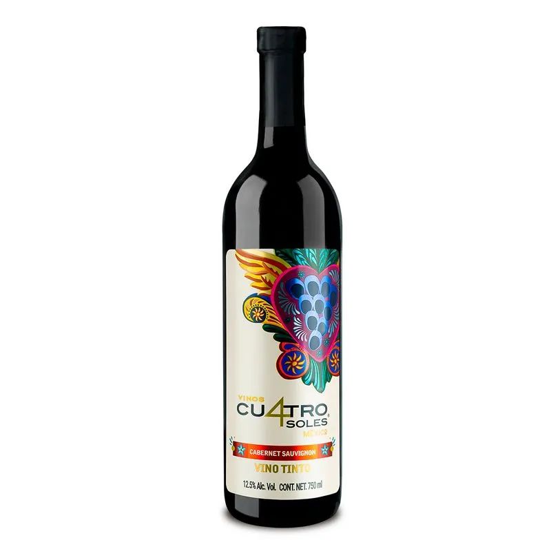 Vino Tinto Cabernet Sauvignon 4 Soles 750.0 mL_0