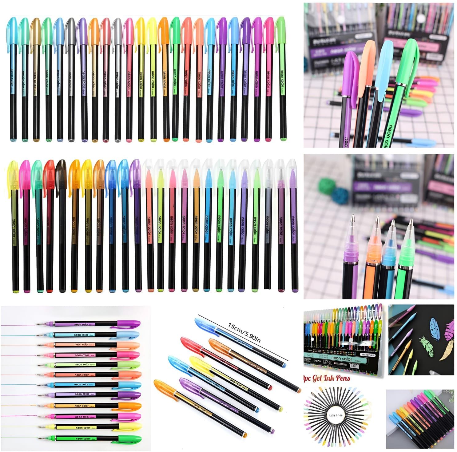 60 Piece Gel Ink Pens_0