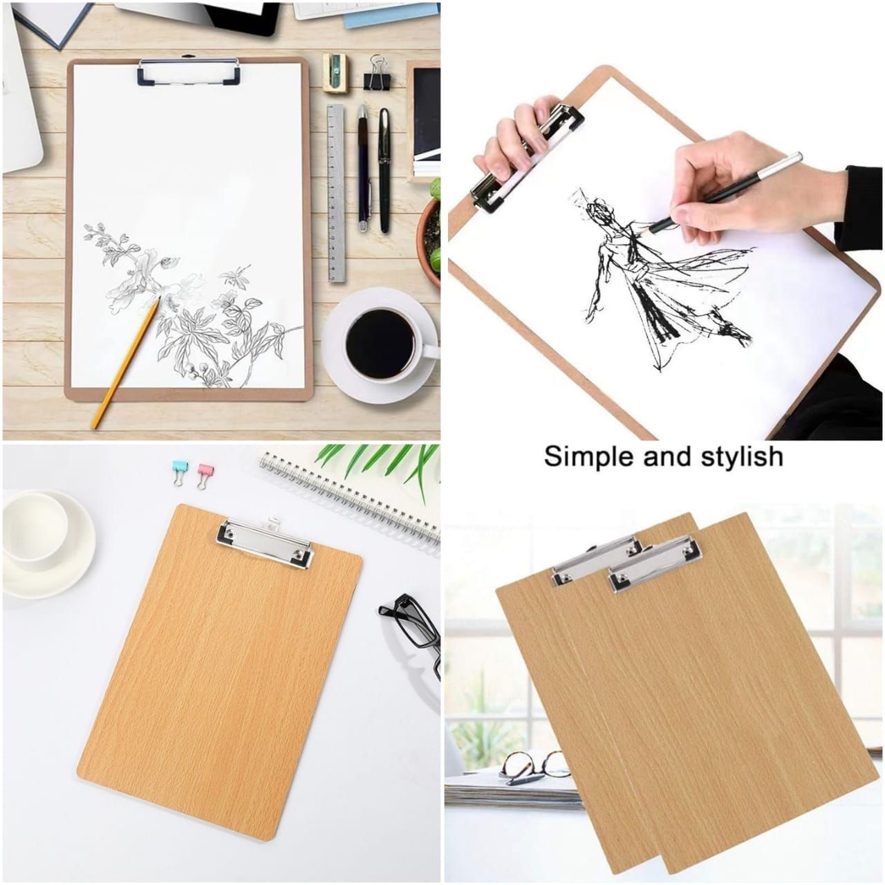  A4 Wooden Clipboard_0