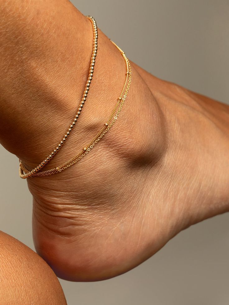 Chaînes de cheville de Style bohème pour femmes, accessoires de pied à trois couches avec perles de riz, coquillages et étoile de mer_6