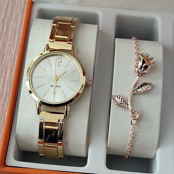 Ensemble de 3 montres à Quartz pour femmes, Bracelet-montre de luxe avec boucle magnétique, motif floral avec strass, pièces mode 2020_10