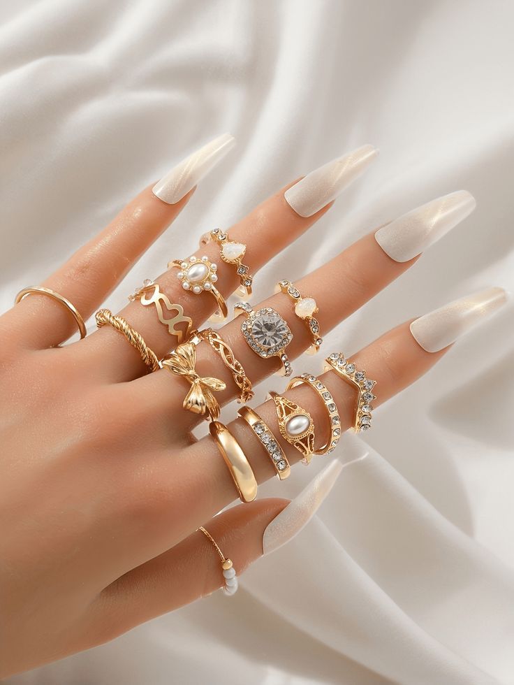 Skyrim – bague ouverte géométrique en acier inoxydable, couleur or, mode minimaliste, bijoux de fête de mariage, cadeau, vente en gros_16