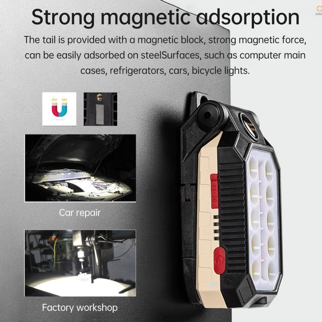 PORTABLE RECHARGABLE SUPER LED LIGHT - W599B BIG (LAMPU LED)_1