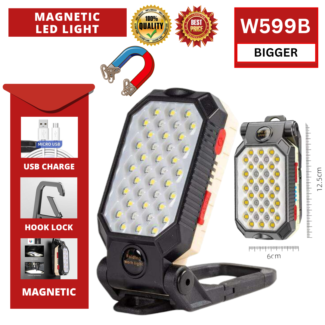 PORTABLE RECHARGABLE SUPER LED LIGHT - W599B BIG (LAMPU LED)_0