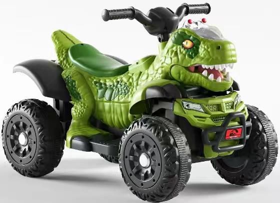Dinosaur Ride-On Quad Bike [Green]_0