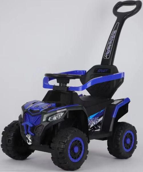 Kids Ride-On Push Car with Canopy.[Blue]_0