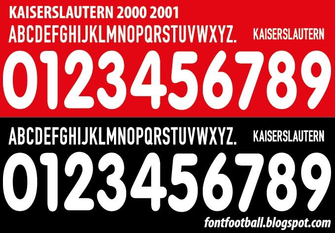 Font Vector FC Kaiserslautern 2000 2001 kit_0