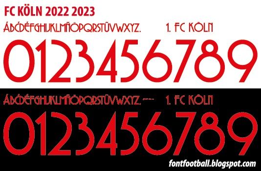 Font Vector FC Köln Cologne 2022 2023 kit_0