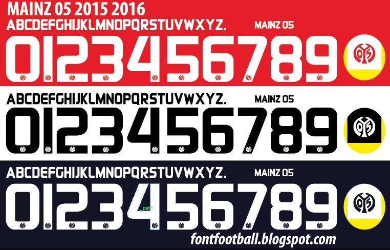 Font Vector FSV Mainz 05 2015 2016 kit_0