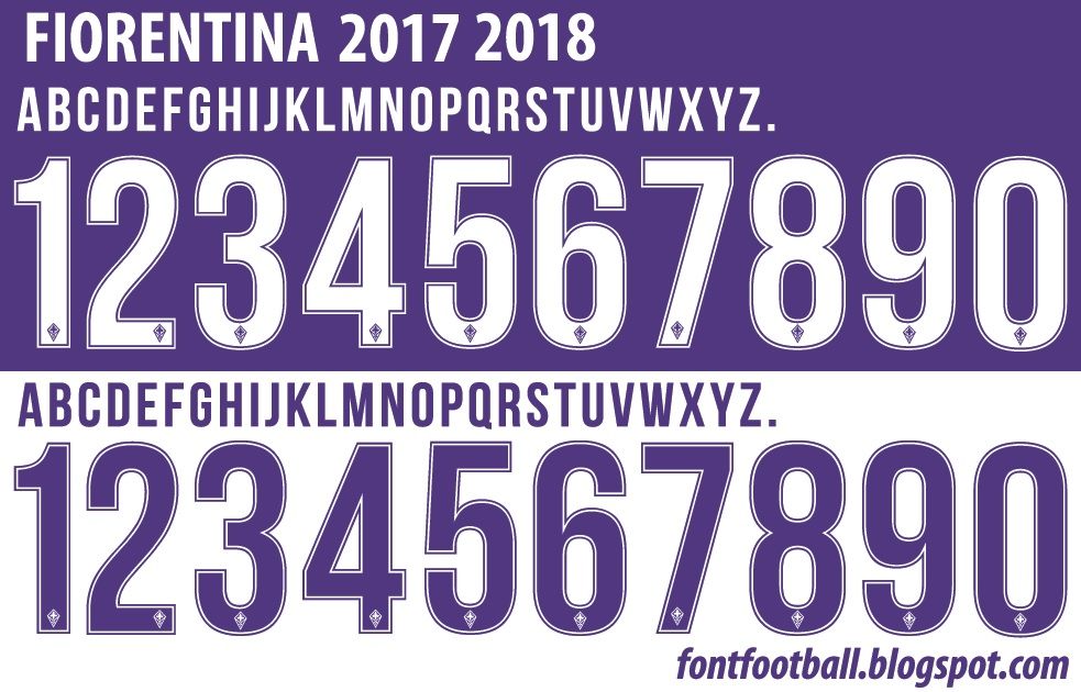 Font Vector Fiorentina 2017 2018 kit_0
