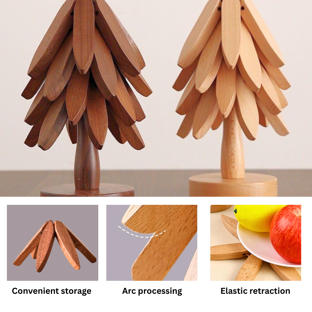HOT DISH MAT WOODEN TREE COASTER (ALAS MAKANAN PANAS)_1