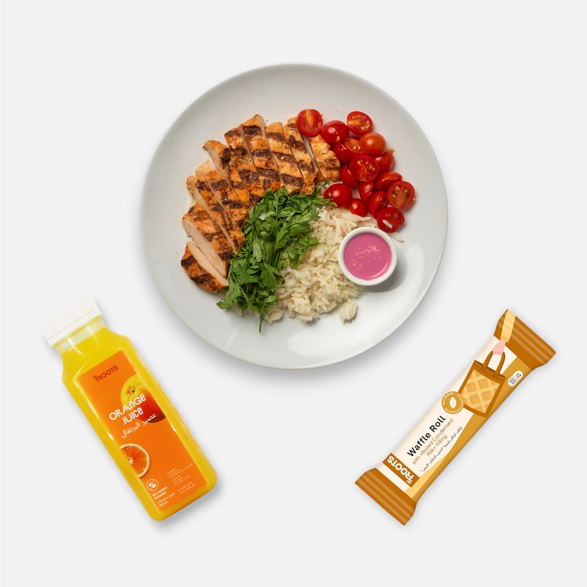 Combo Meal "Shawarma with Rice 370g + Drink + Dessert"_0