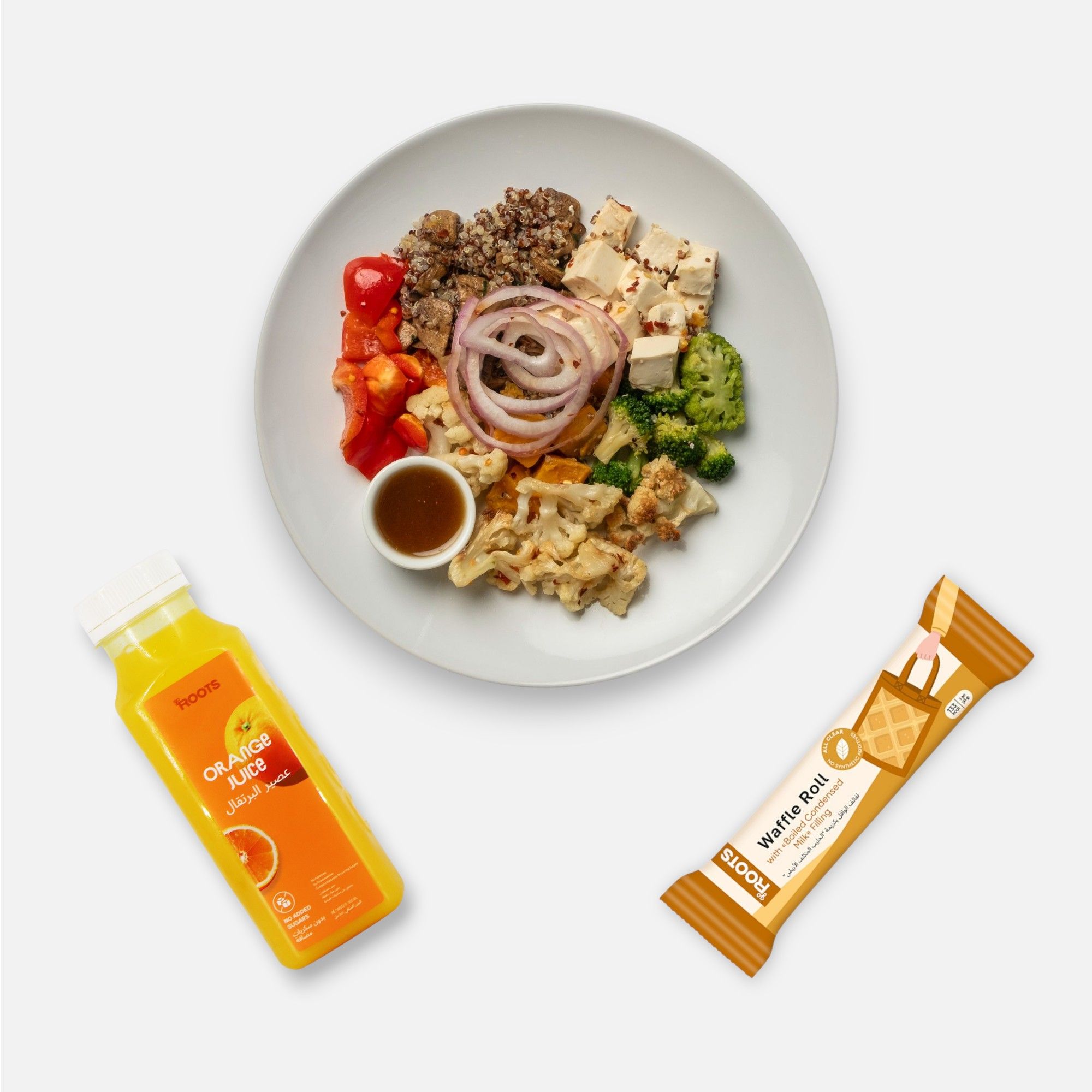 Combo Meal "Vegan Super Protein Bowl 400g + Drink + Dessert"_0