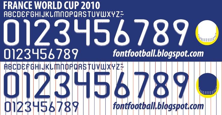 Font Vector France World Cup 2010 kit_0
