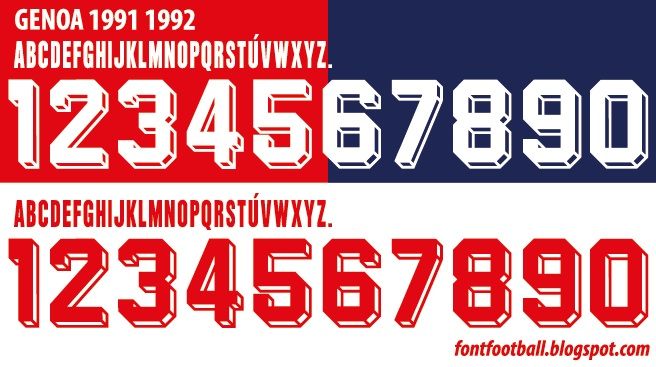 Font Vector Genoa FC 1991 1992 kit_0