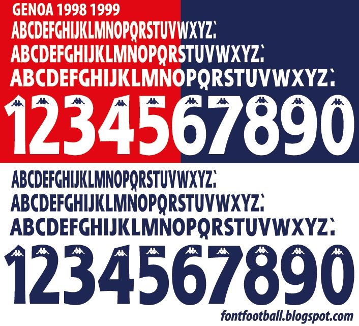 Font Vector Genoa FC 1998 1999 kit_0