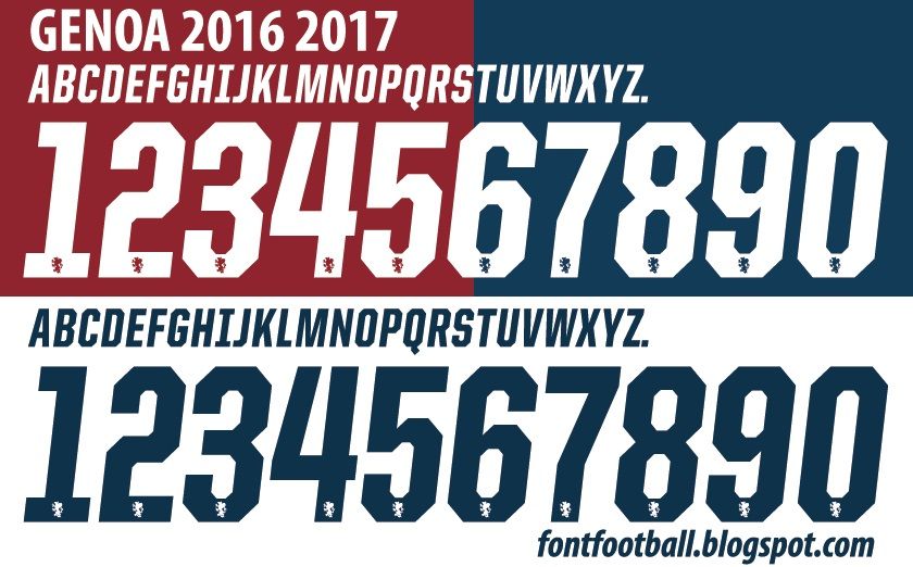 Font Vector Genoa FC 2016 2017 kit_0