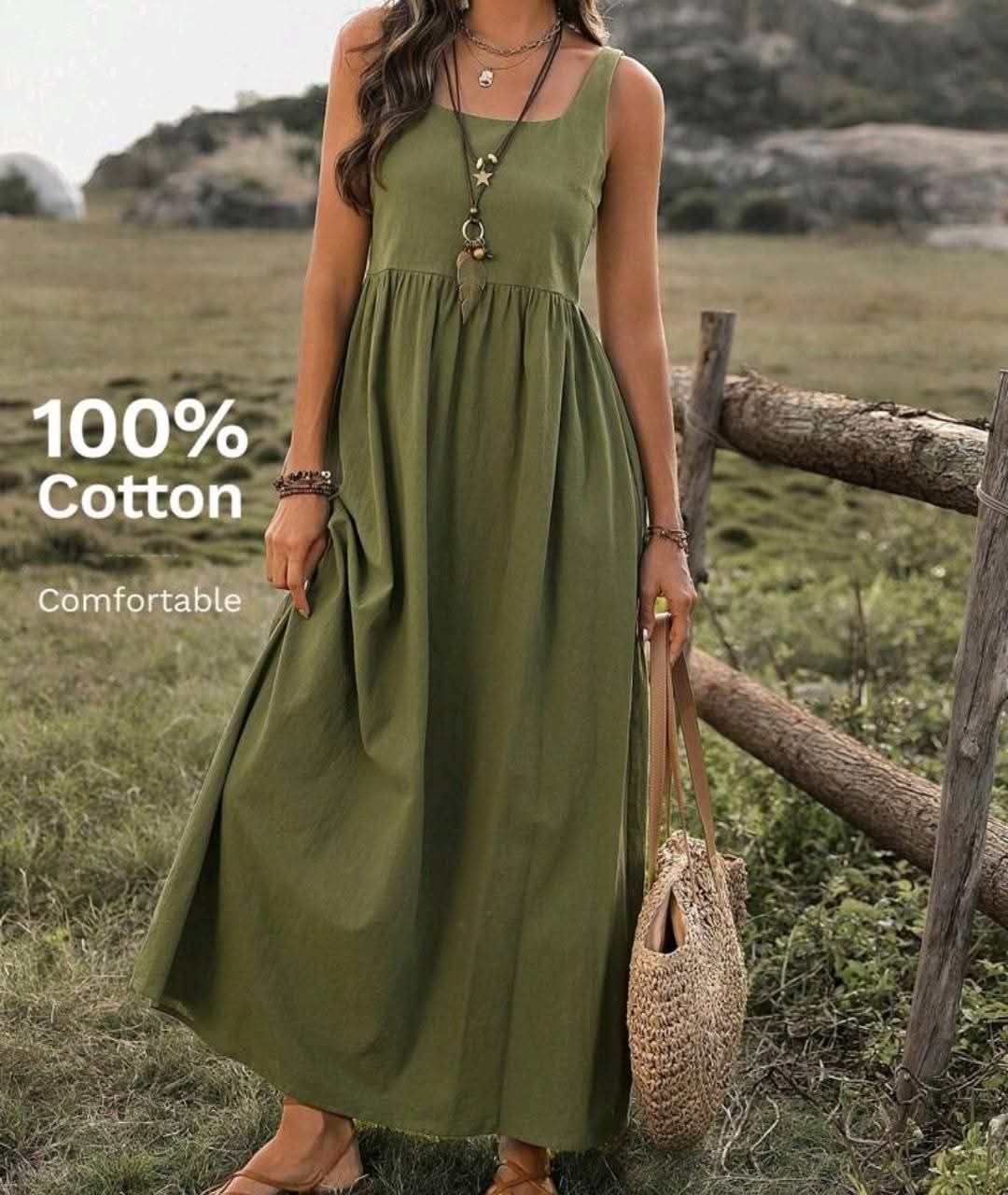 Ladies 100% Cotton Dresss_1