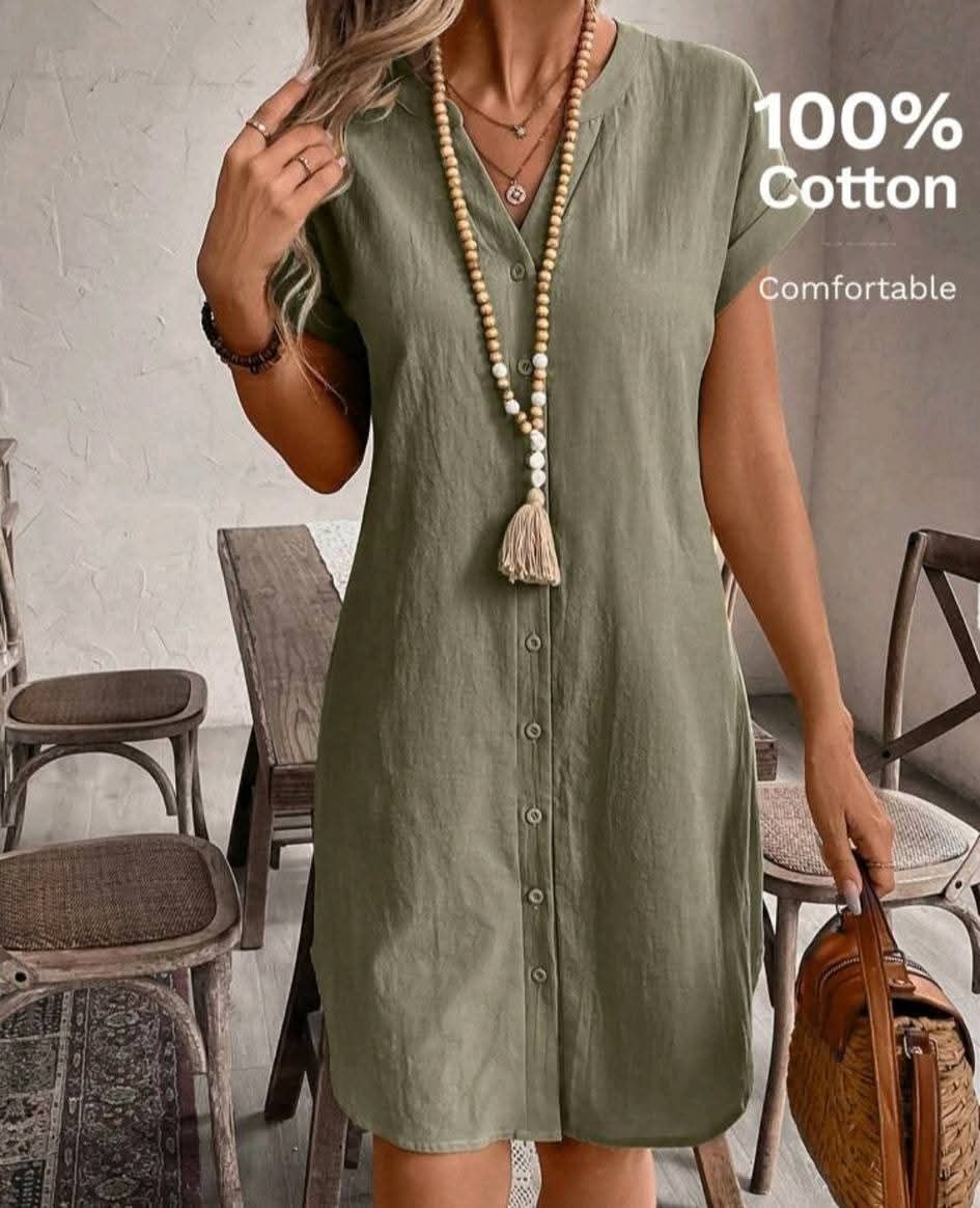 Ladies 100% Cotton Dresss_3