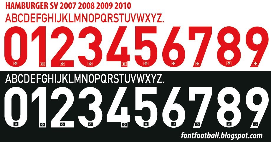 Font Vector Hamburger SV 2007 2008 2009 2010 kit_0