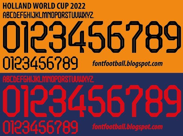 Font Vector Holland World Cup 2022 kit_0