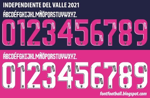 Font Vector Independiente Del Valle 2021 kit_0