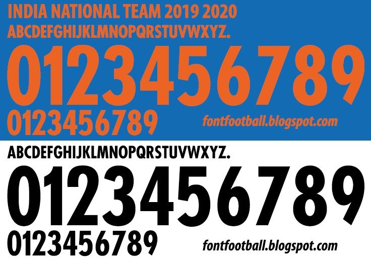Font Vector India National Team 2019 2020 kit_0