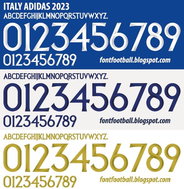 Font Vector Italy Italia Adidas 2023 kit_0