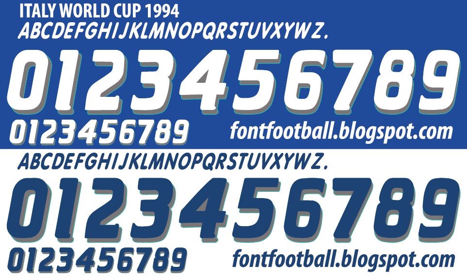 Font Vector Italy Italia World Cup 1994 kit_0