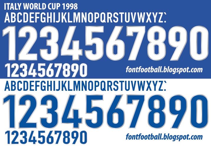 Font Vector Italy Italia World Cup 1998 kit_0