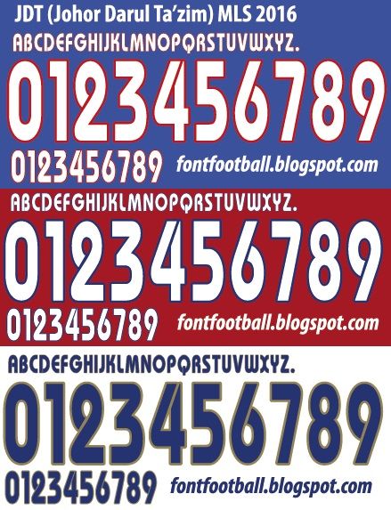 Font Vector JDT (Johor Darul Ta'zim) MLS 2016 kit_0