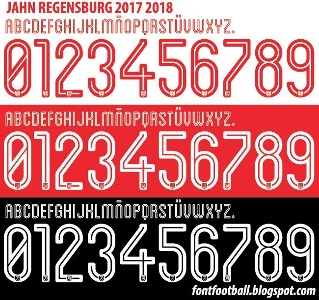 Font Vector Jahn Regensburg 2017 2018 kit_0