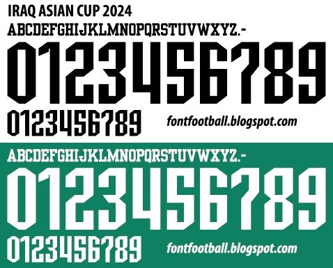 Font Vector Iraq Asian Cup 2024 kit_0