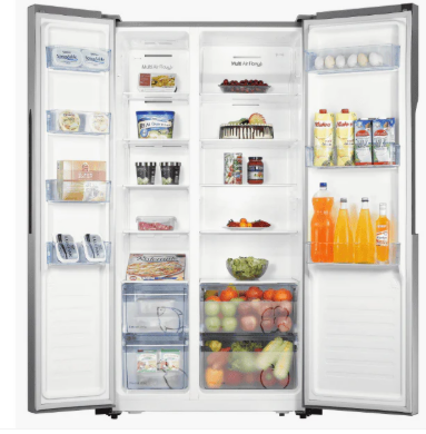 Hisense 529L Side-by-Side Refrigerator (Silver)  _1