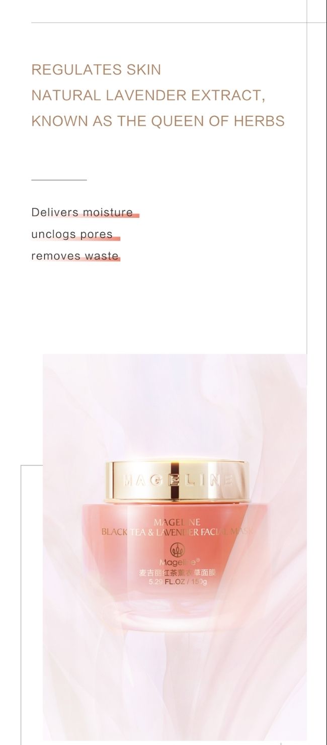 MAGELINE BLACK TEA & LAVENDER FACIAL MASK_7