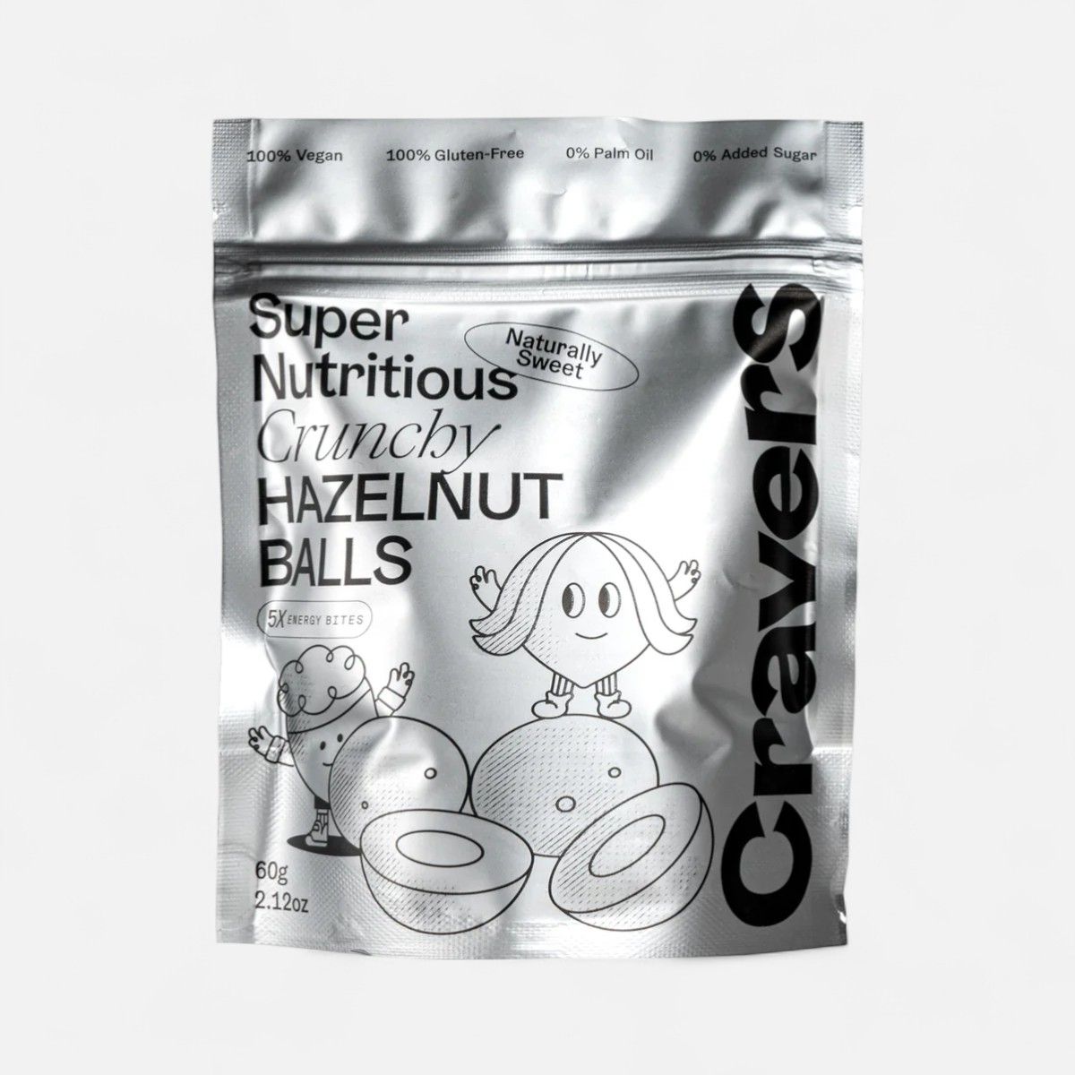 Cravers Crunchy Hazelnut Balls 60g_0